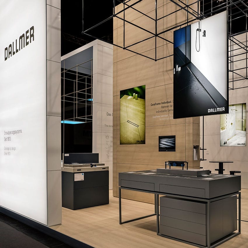 Messebau für den MEssestand von Dallmer von Winkels Interior in NRW