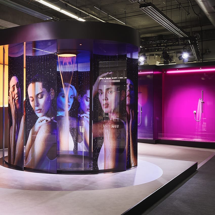 Messestand für Dornbracht auf der ISH 2019 ind Frankfurt - Hichwertige Umsetzung durch den internationalen und nachhaltigen Messebauer Winkels Interior aus Kleve in NRW